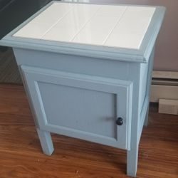 Beautiful Nightstand With Baby Blue Paint INCLUDED!