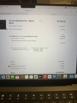 New Open box Apple MacBook Pro 14” M3 Pro Space Black 18gb New Open box Apple MacBook Pro 14” M3 Pro Space Black 18gb