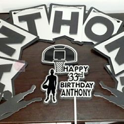 Personalized Banner and cake topper Combo 