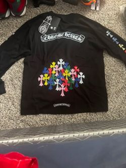 Black Chrome Hearts Rainbow Cross