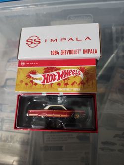 Hot wheels 64 impala red