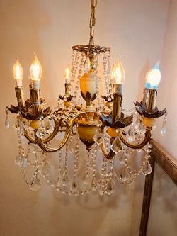 Vintage crystal chandelier