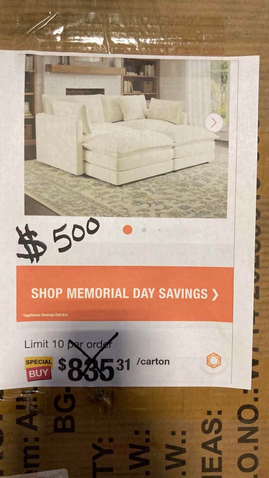 Loveseat Sofa - Alabaster White