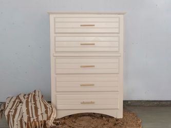 Cream 5 Drawer Dresser