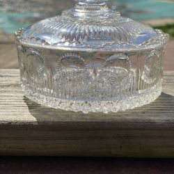 Vintage Hobnail Bottom Powder/Trinket Box