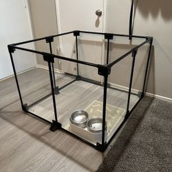 Dog Playpen (Clear) Kennel - Dog Fence Indoor/Outdoor - Perfect Condition $150
