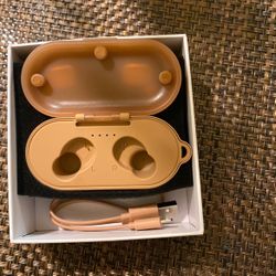 Wireless Earbuds (not Airpods) IPX8 Waterproof Golden Color (comes With Charger)