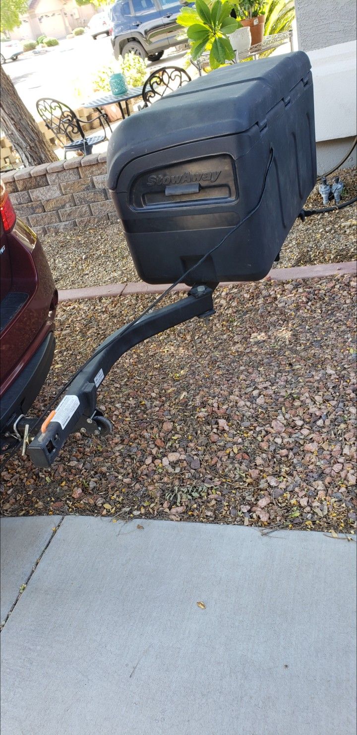 StowAway2 MAX 16cu ft. hitch mounted swingaway cargo carrier box. for
