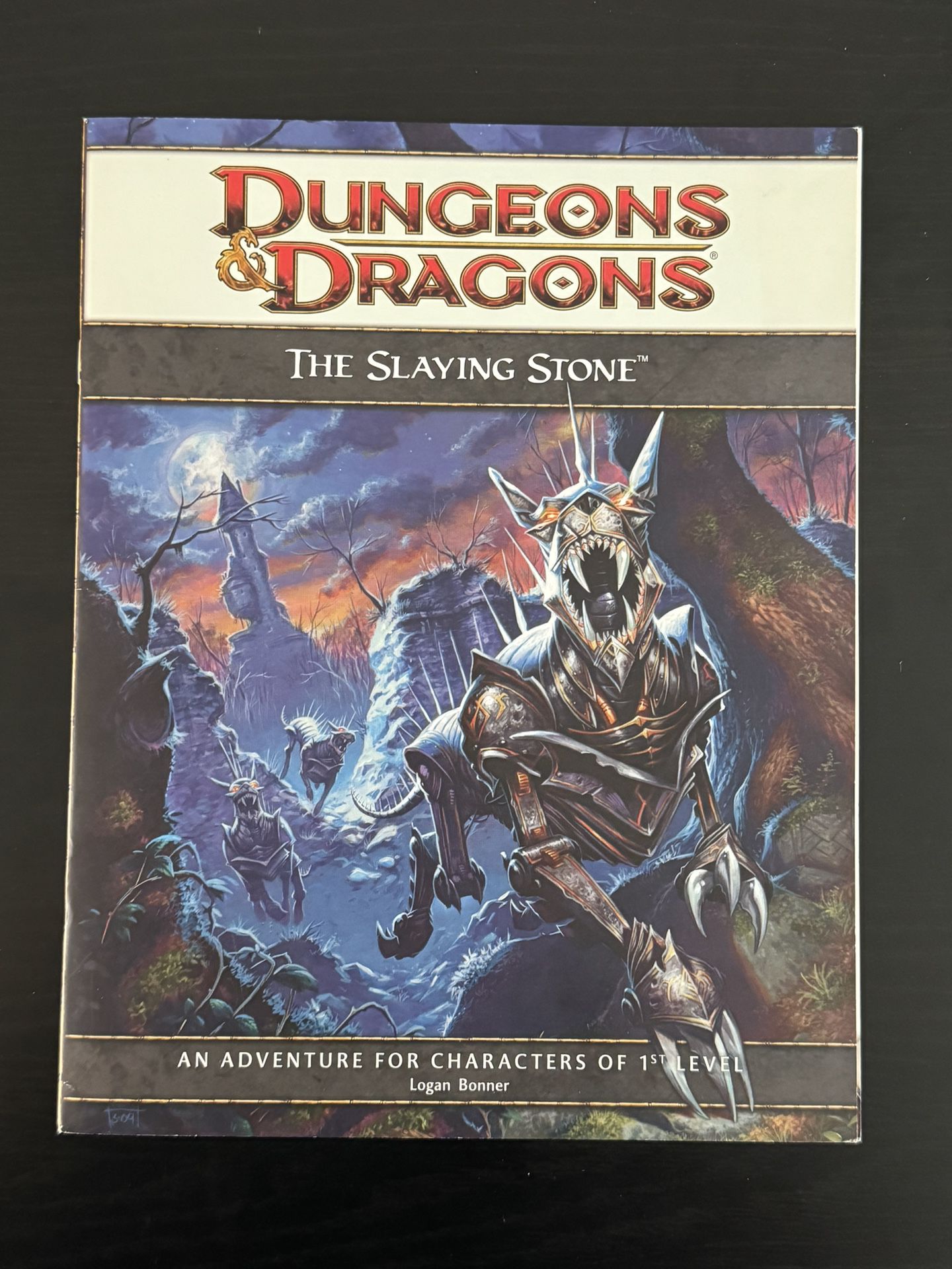 Dungeons & Dragons "The Slaying Stone" (4th Edition) 4E, 2010 Like New