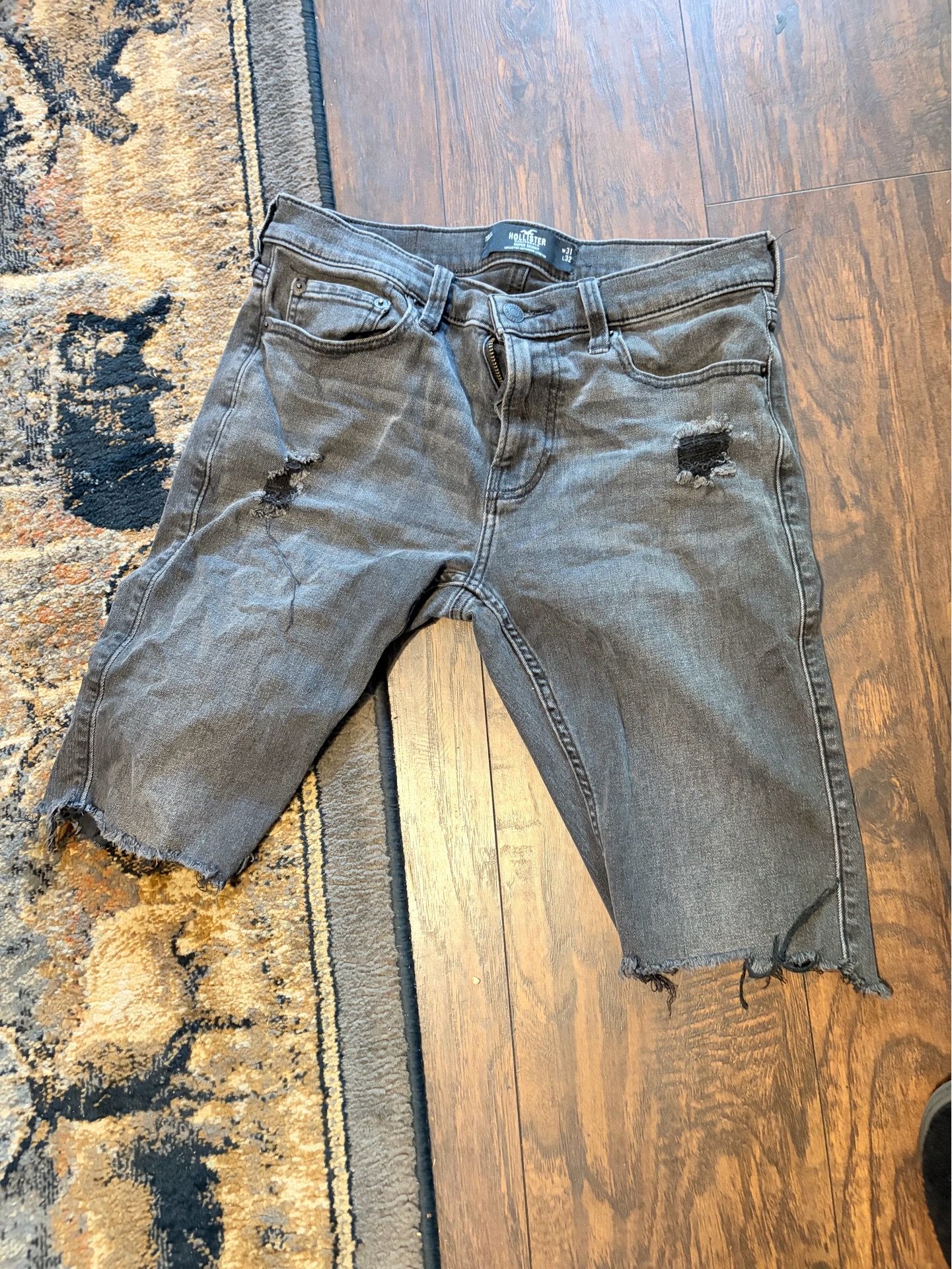Black Jean shorts