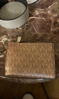 Michael kors rose gold wallet wristlet