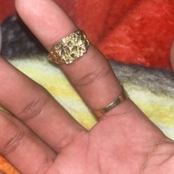 10K Nugget Ring 