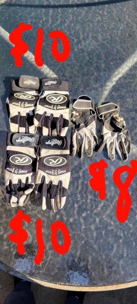 UA/Rawlings Batting Gloves