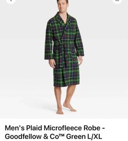 New Men’s Microfleece Robe Size Large/XL