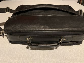 Targus black leather briefcase