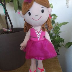 Ballerina Cute Soft & Cuddly Plush doll  16"