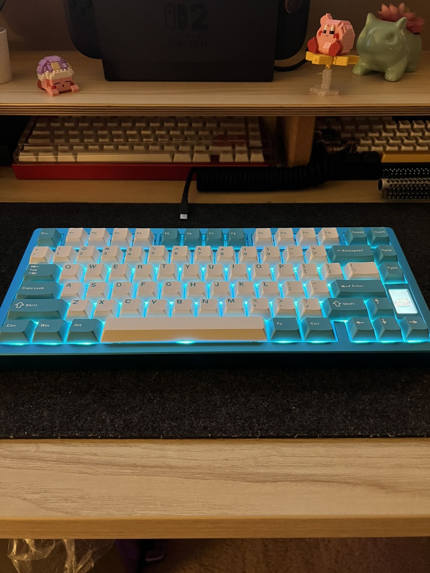 ND75 Blue Mechanical Keyboard w/ Screen
