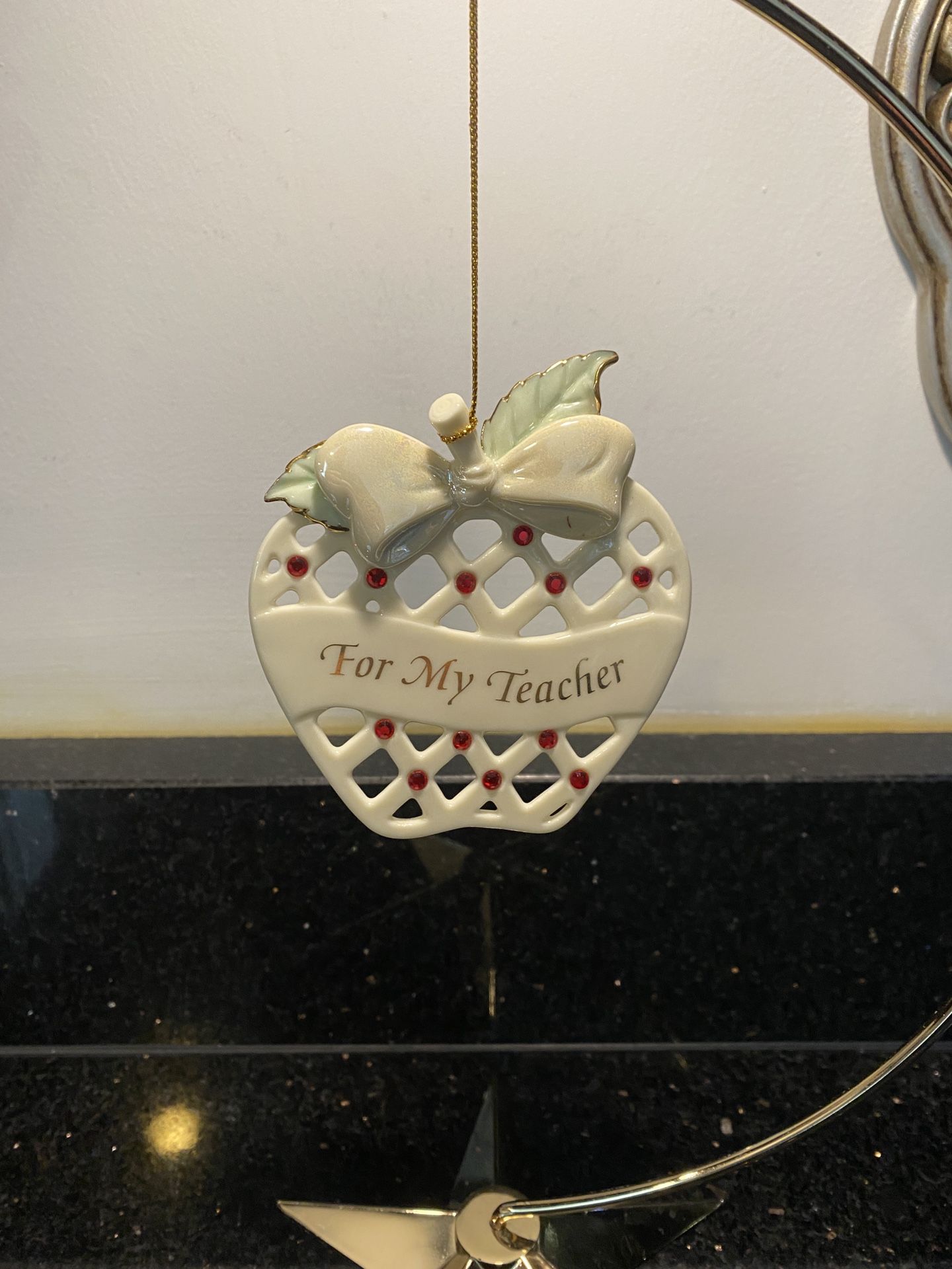 Vintage Lenox Collectible For My Teacher Ornament