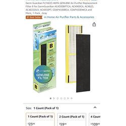 Brand New Germ Guardian Filter Replacement Filter Size B