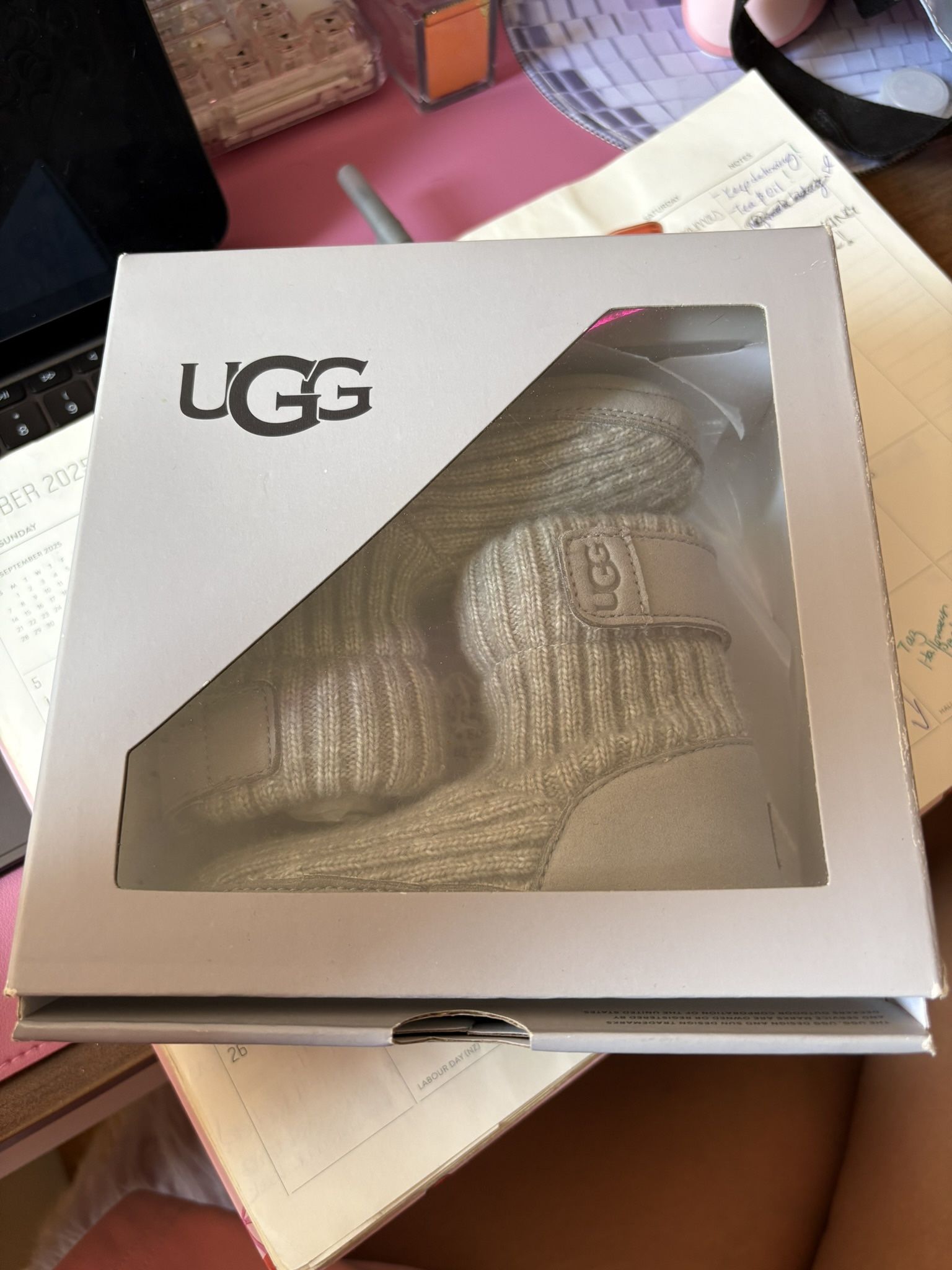 UGGS GREY, INFANT 4/5