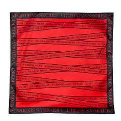 New Victoria Secret Satin Scarf With VS Logo 