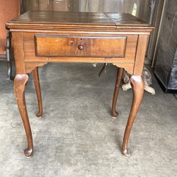 Antique Sewing Machine Table Cabinet 