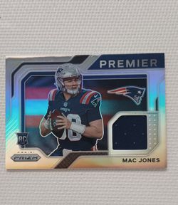 2021 PANINI PRIZM PREMIER MAC JONES ROOKIE PATCH CARD