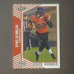 2020 Sage Hit Sewo Olonilua #16 TCU Next Level Rookie Premier Draft Football Card Collectible Trading Sports 