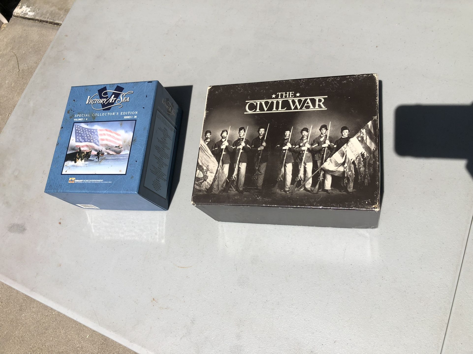 Victory at Sea & Civil War VHS sets