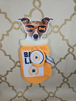 Bark Lite Dog / Cat Beer Can Halloween Costume Pet Party Dog Size XS / S NEW