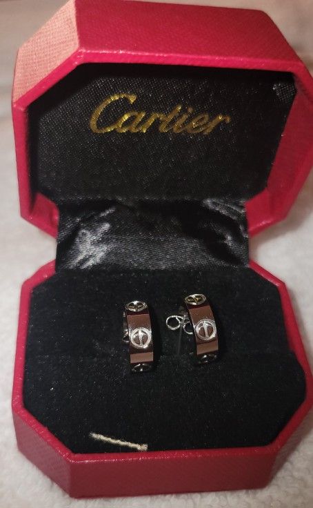 Cartier Sterling Silver Earrings