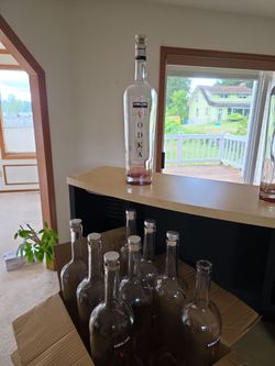 Free empty vodka bottles