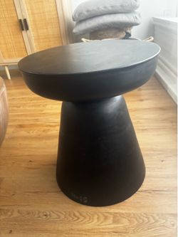 Black side table