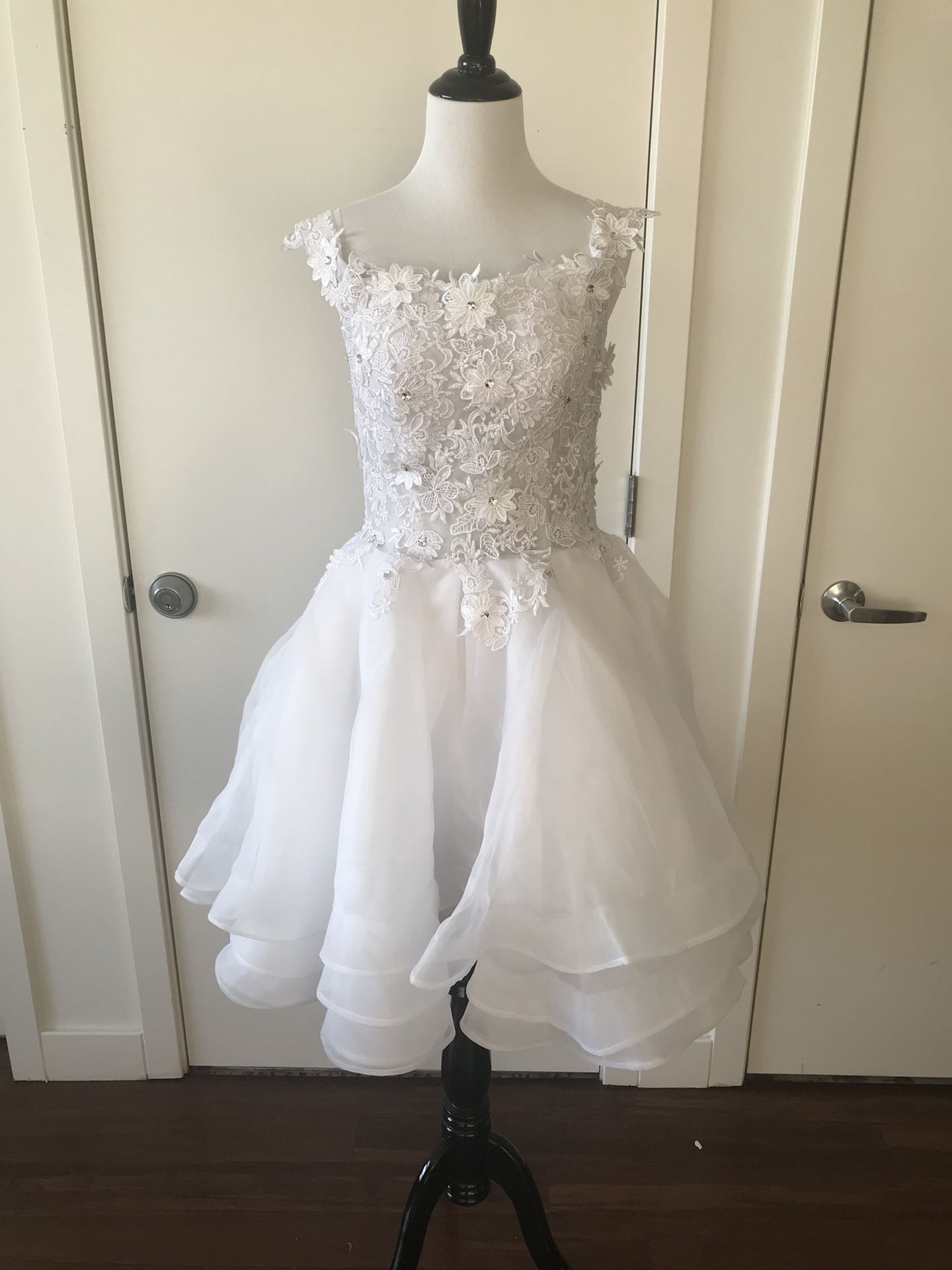 Wedding Dress White Party Dress Size M