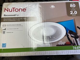 NuTone 744R Recessed Ventilation Fan with Dimmable LED