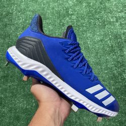 ADIDAS ICON BOUNCE “COLLEGIATE ROYAL” METAL BASEBALL CLEATS (Size 11.5, Men’s)