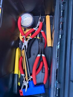 Mixed Hand Tool Lot with Pliers and More