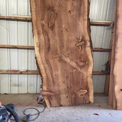 Beautiful MASSIVE redwood Live Edge Slab