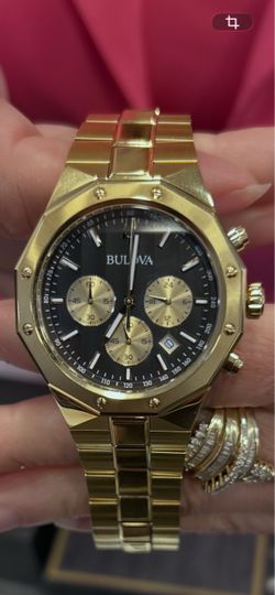Bulova Gold-Tone Chronograph Watch