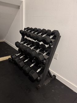 Dumbbell Set New In The Box With Rack ✅
