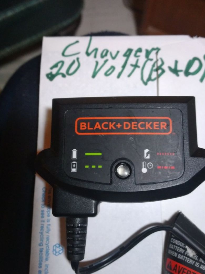 Black & Decker 20 Volt Charger