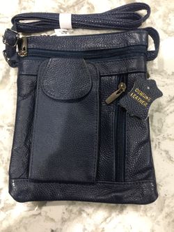 Blue Leather Purse