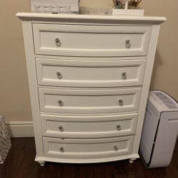 White Nightstand And Dresser