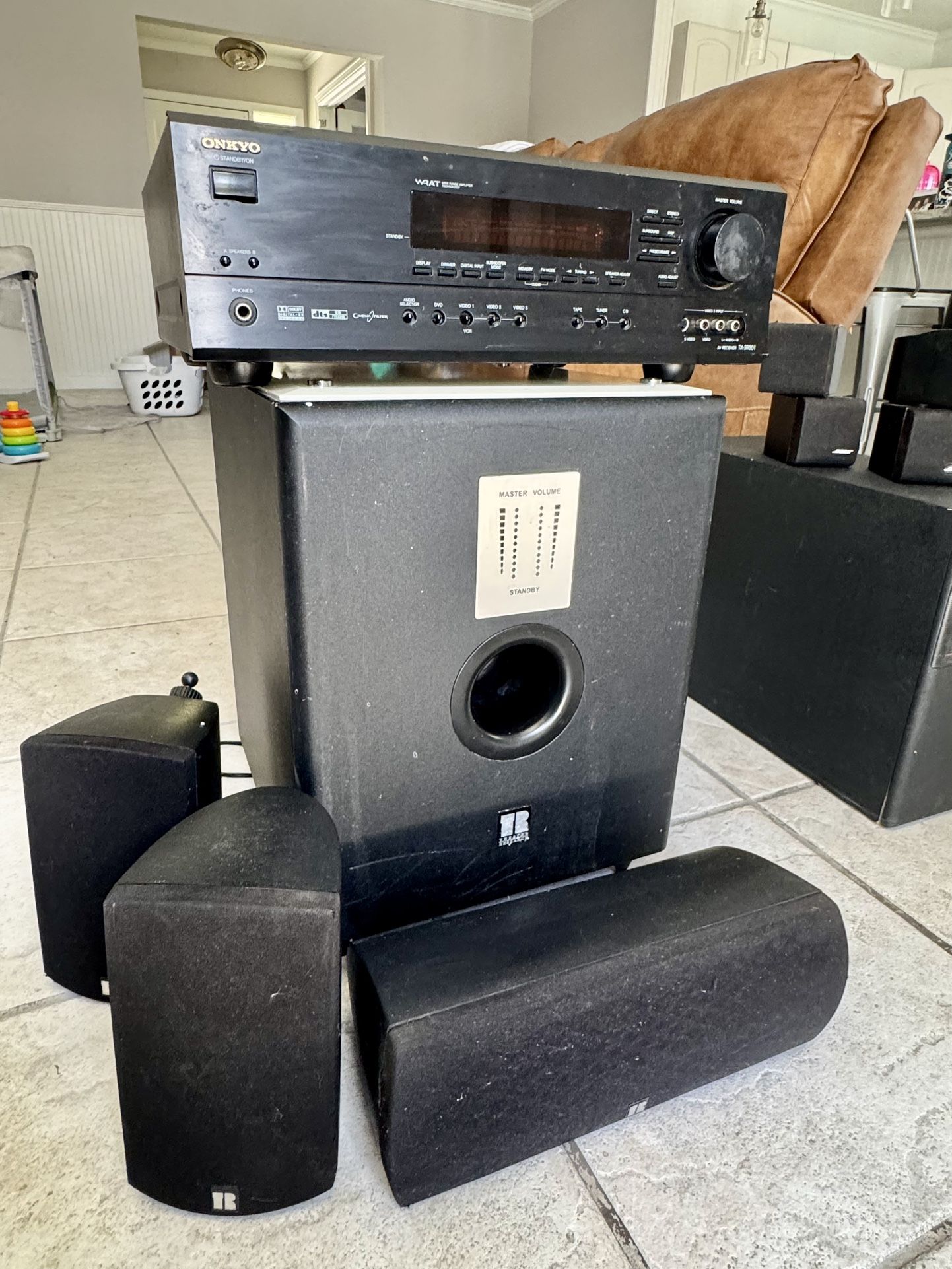 Home Theater Audio System with Speakers / Subwoofer / Receiver