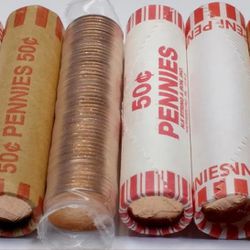 Lincoln Memorial Cent Rolls from 1961 to 1967 BU