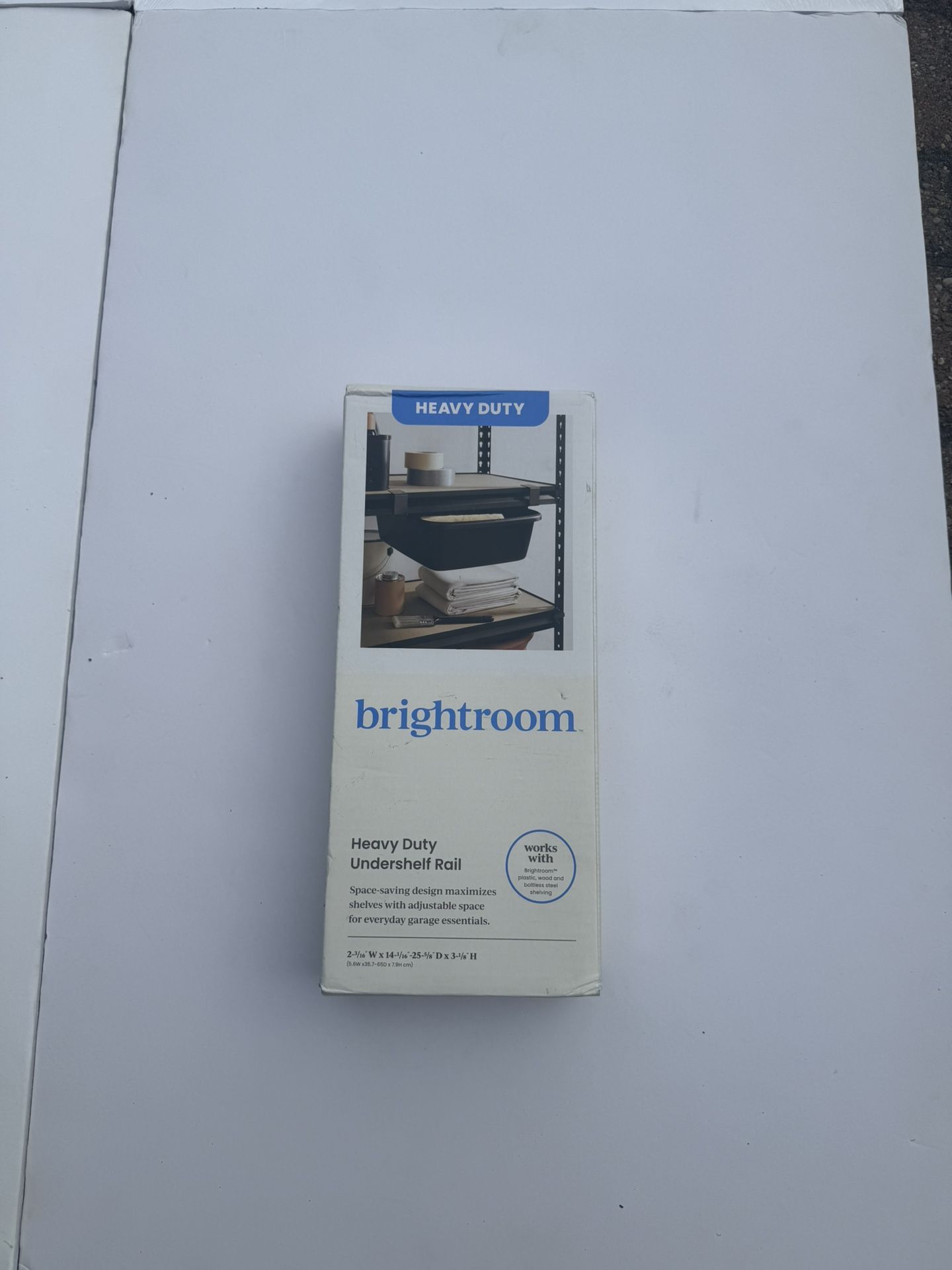 Brightroom Heavy Duty Undershelf Rail – Garage Storage Organizer
