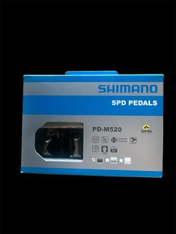 Shimano PDM520 Clipless SPD Bicycle Cycling Pedals Black with Cleats
