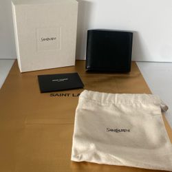 Saint Laurent Fold Wallet Black 