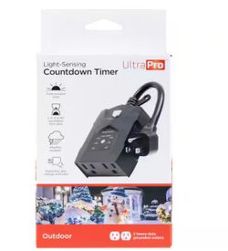 UltraPro Outdoor Light-Sensing Countdown Timer