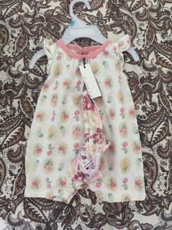 Baby Romper with Matching HeadBand
